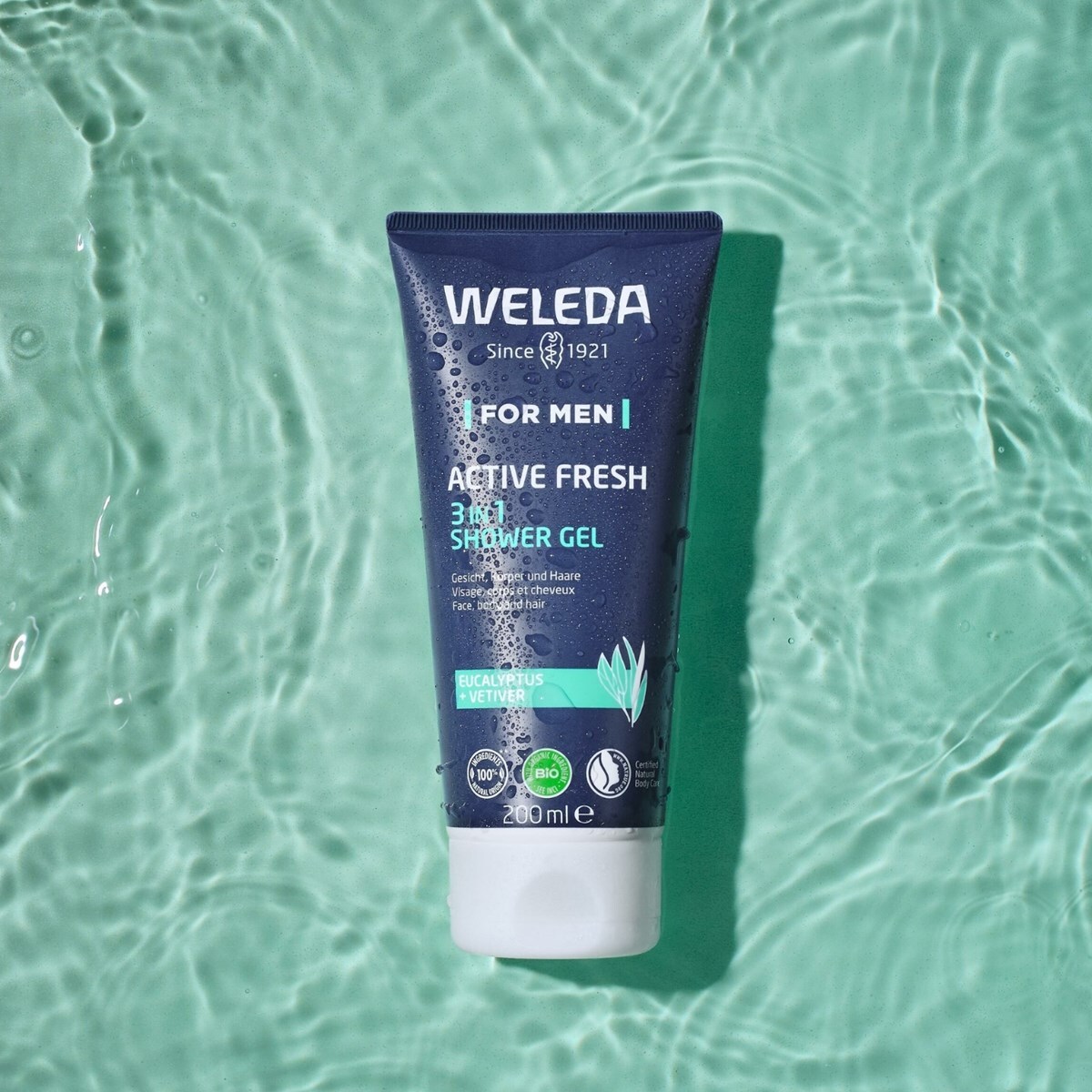 WELEDA -  Gel nettoyant visage 2in1 100ml + Gel Douche 3in1 Active Fresh 200ml