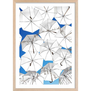 Affiche poster ombrella Affiche + cadre en bois - Chêne