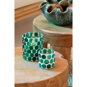 J-line Chandelier - verre - turquoise - small - 2 pièces