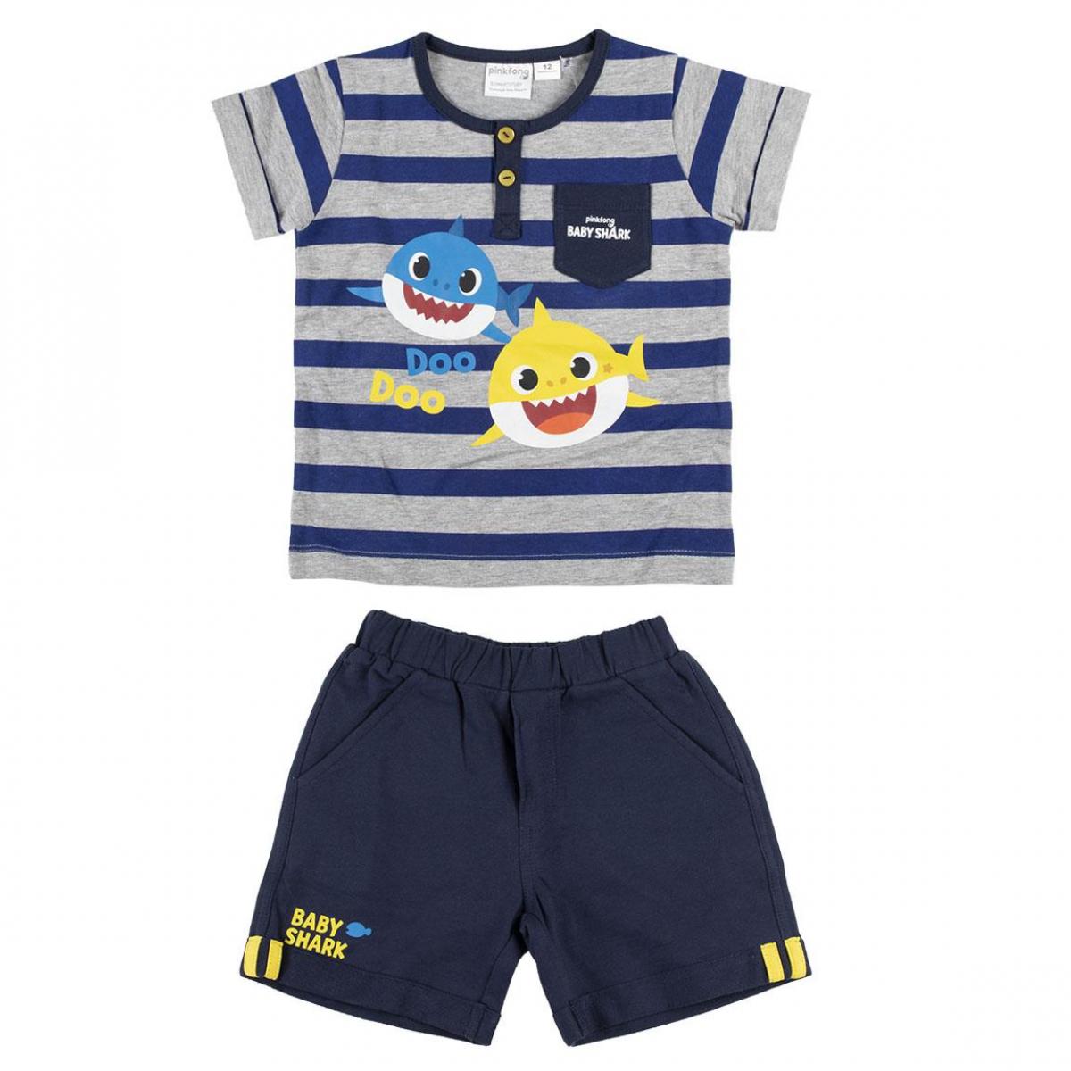 Completo Maglietta e Pantaloncino Baby Shark Lui Baby Shark Multicolor