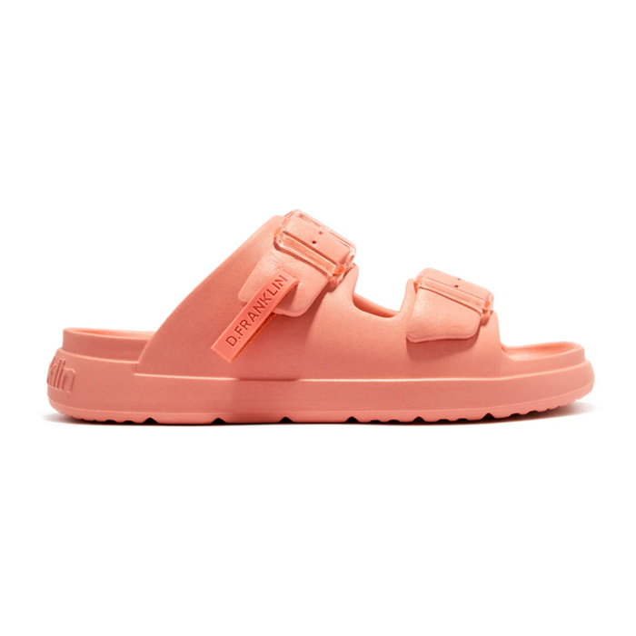 Sandalias Abiertas de Mujer Hebilla Ajustable Vibe Naranja