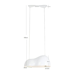 Suspension Cloud Beam Double 70cm argentée Kare Design