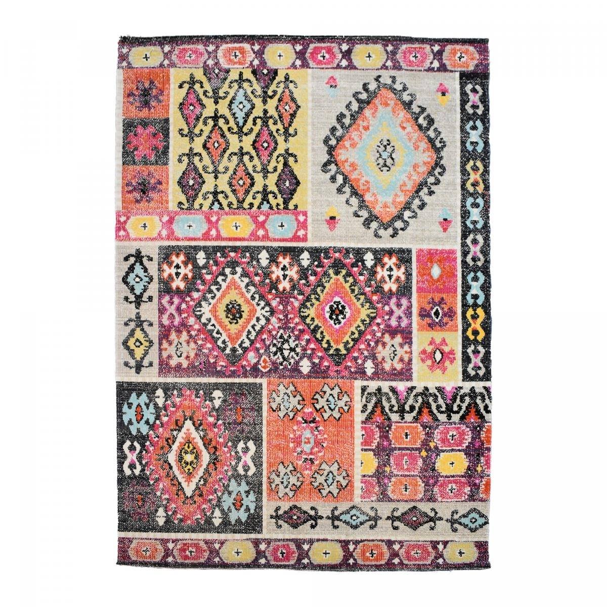 Tapis extérieur tissé kilim rectangle TEGE