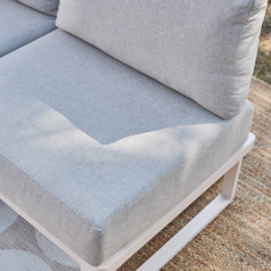 Salon de jardin modulable aluminium 4 places CLEA