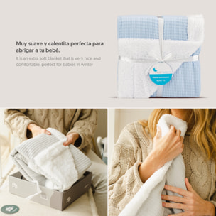 Manta Nido Abeja con Borreguillo