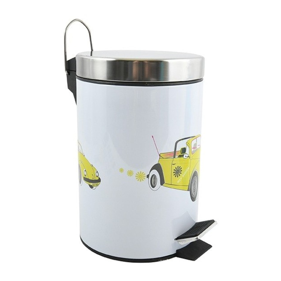 Poubelle à  pédale Inox 3L Cox 70's MSV