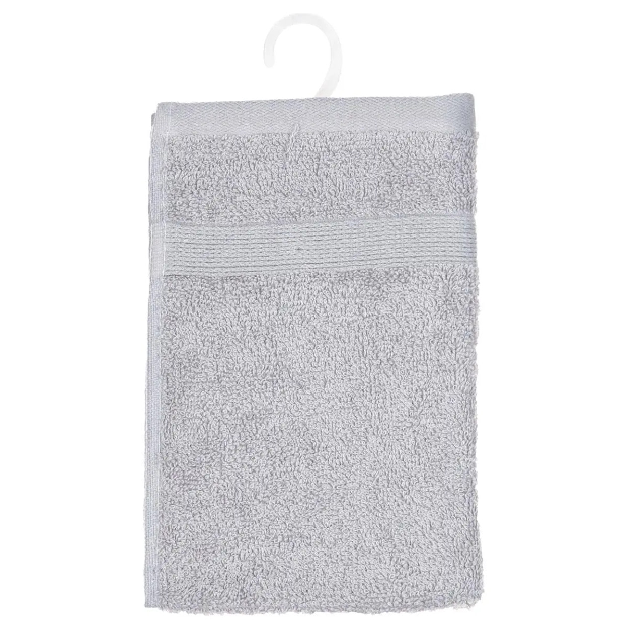 Serviette invité "Essentiel" coton gris taupe 30x50cm