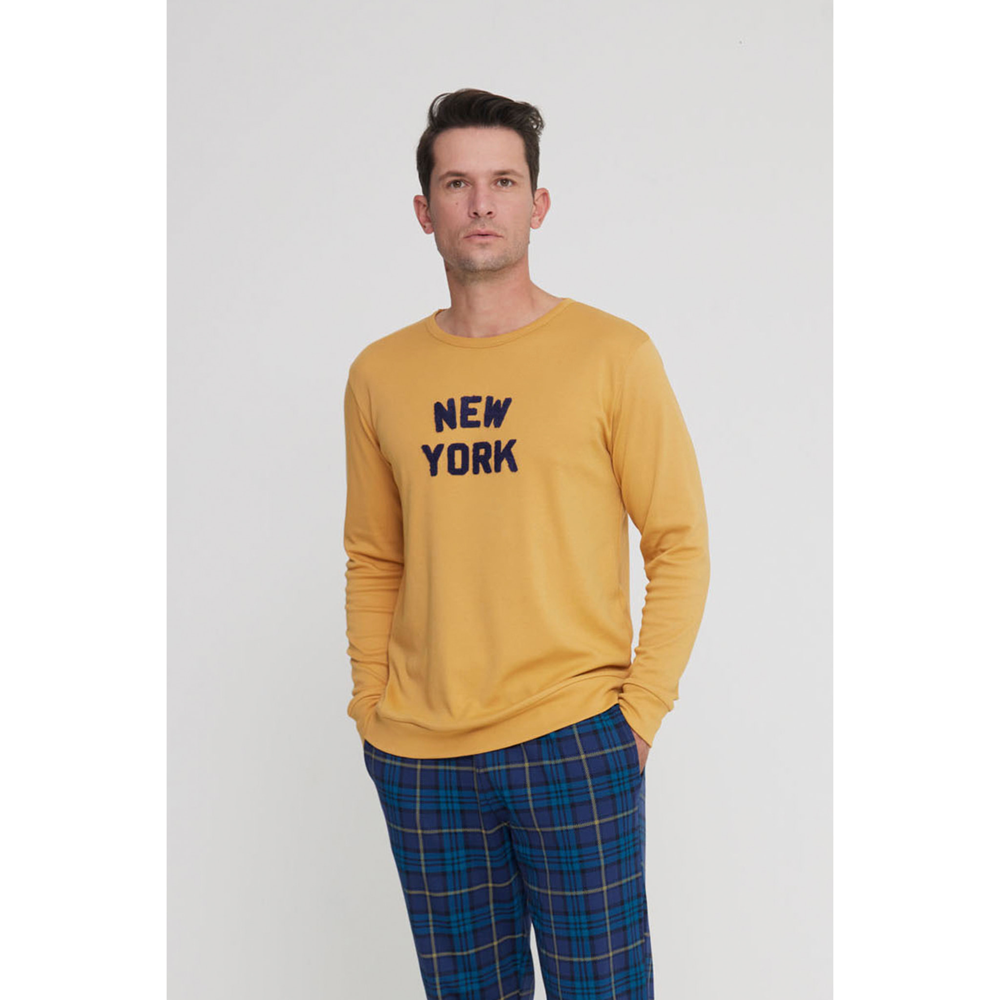 Pigiama uomo york in caldo cotone girocollo Noidinotte