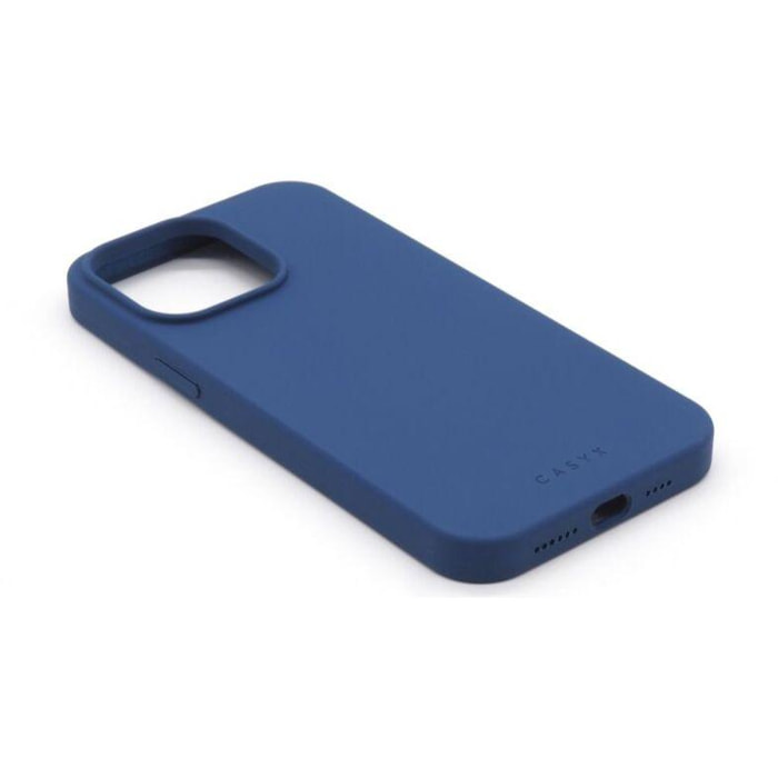 Coque CASYX iPhone 14 Pro silicone Bleu Fonce M