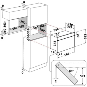 Micro ondes encastrable WHIRLPOOL WM22574BXF