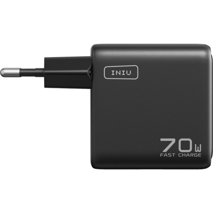 Chargeur INIU 70W Leopard 2 USB-C + USB-A noir