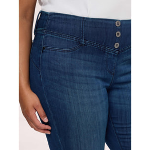 Fiorella Rubino - Jeggings blue con bottoni decorativi - Blu