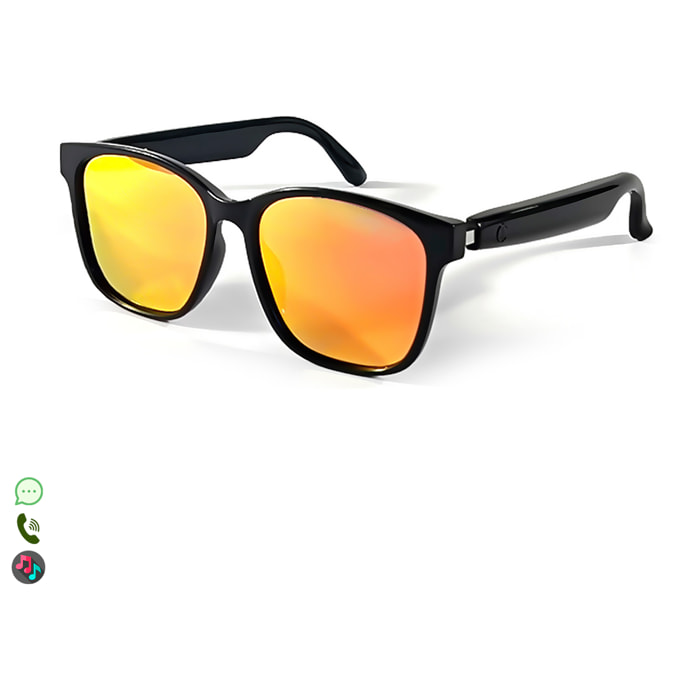 Gafas inteligentes GS08, llamada bluetooth, asistente de voz, control remoto de la cámara.
