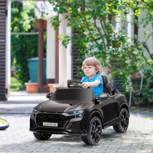 Coche Eléctrico para Niños +3 Años Audi RS Q8 con Batería 6V Mando y Luces Negro