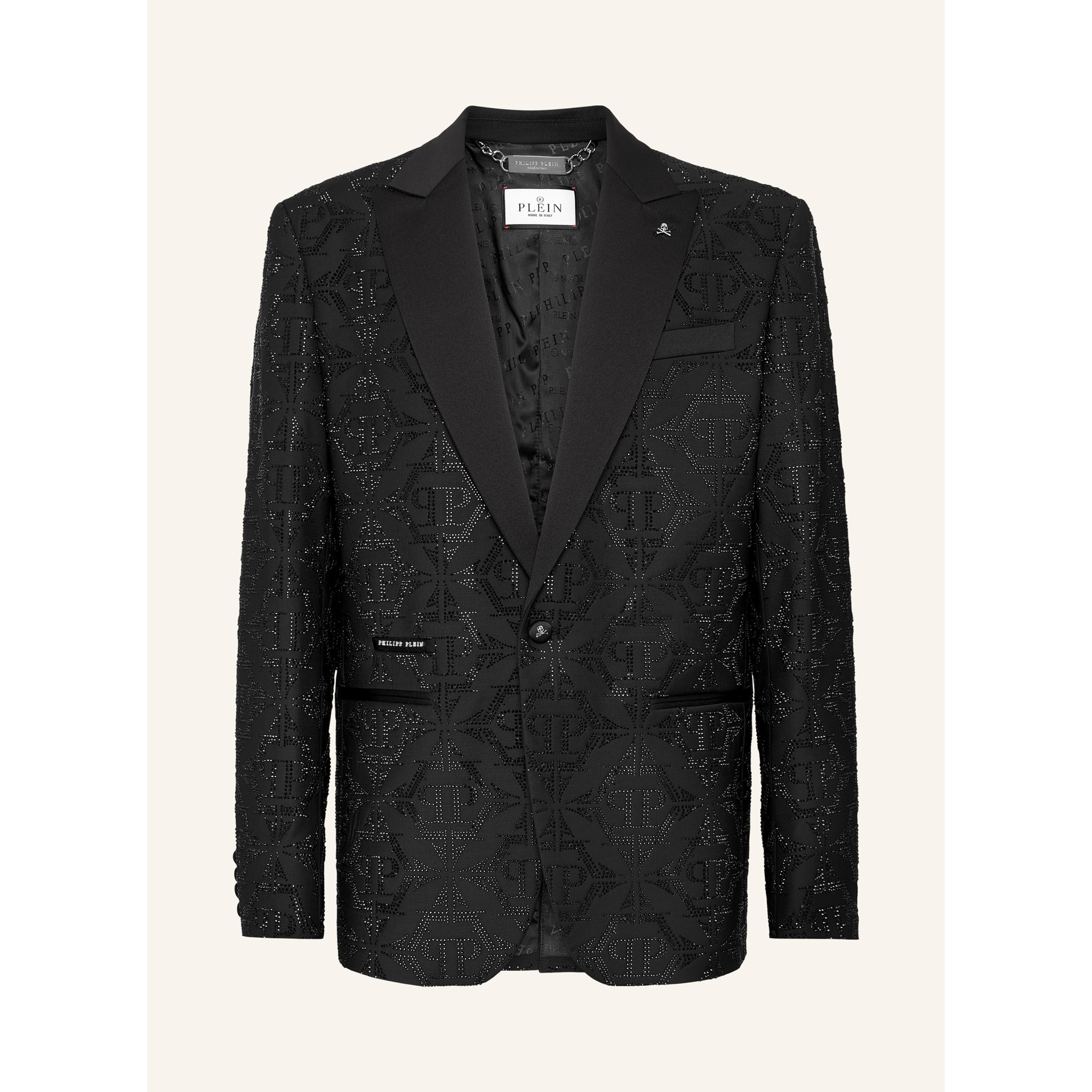 PHILIPP PLEIN One-Button Blazer Slim Fit HEXAGON