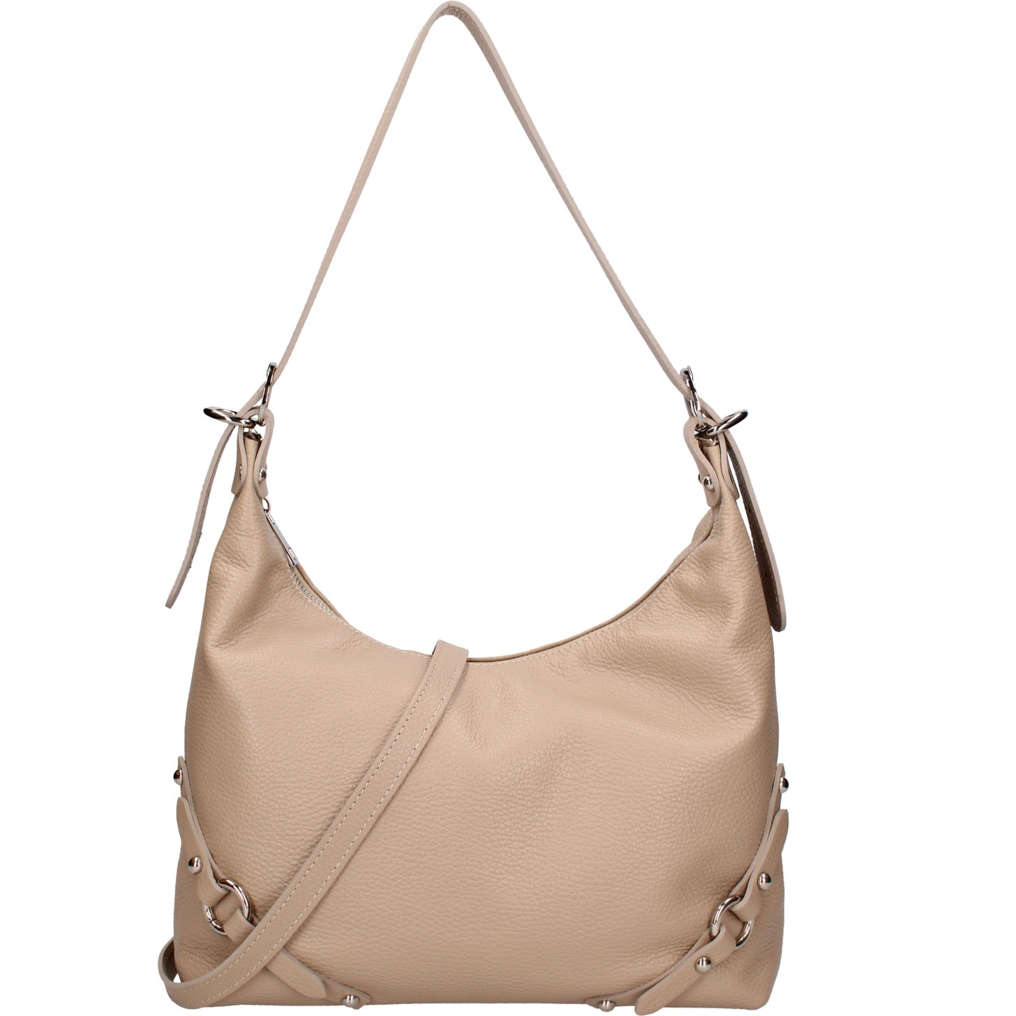 Borsa a spalla da donna - Modello Fiorenza Lux - Vera pelle - 30.0 x 30.0 x 9.0 cm