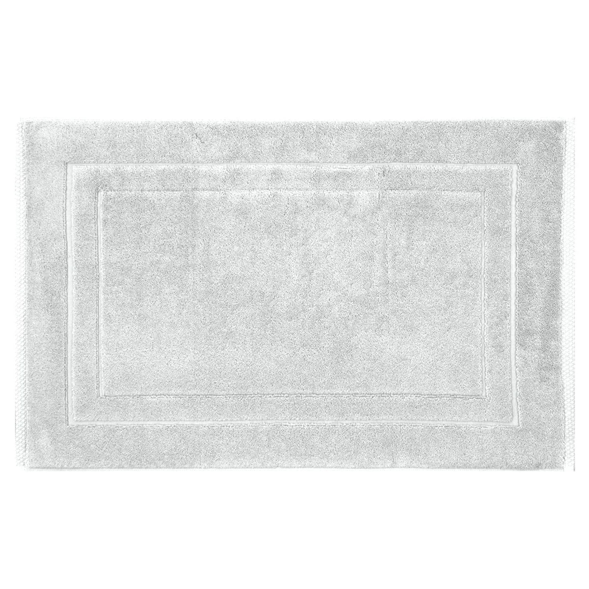 Tapis de bain pur coton 900 g/m² uni gris Elea nuage