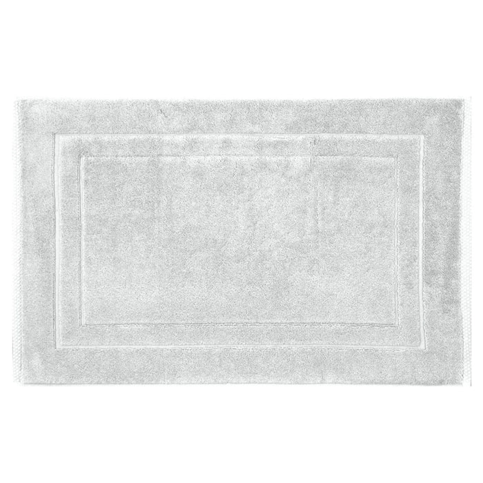 Tapis de bain pur coton 900 g/m² uni gris Elea nuage