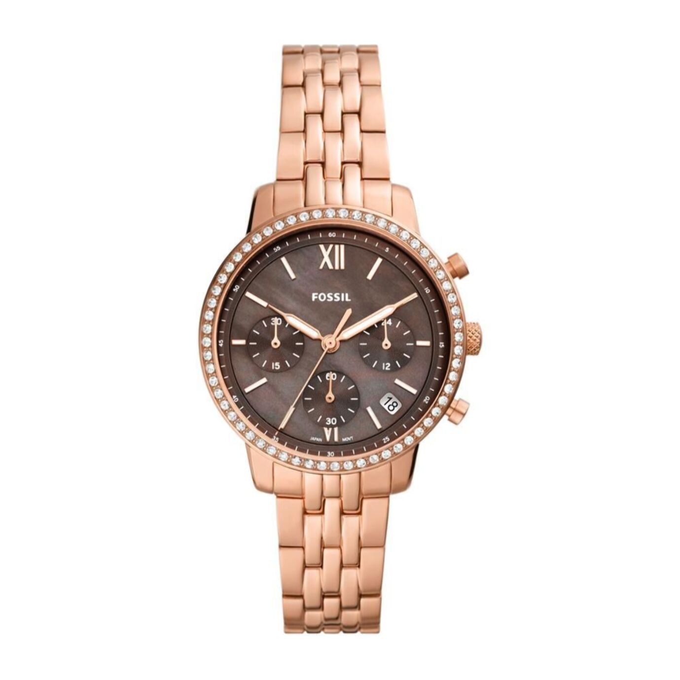 Reloj Fossil ES5218 Mujer Analogico Cuarzo con Correa de Acero inoxidable