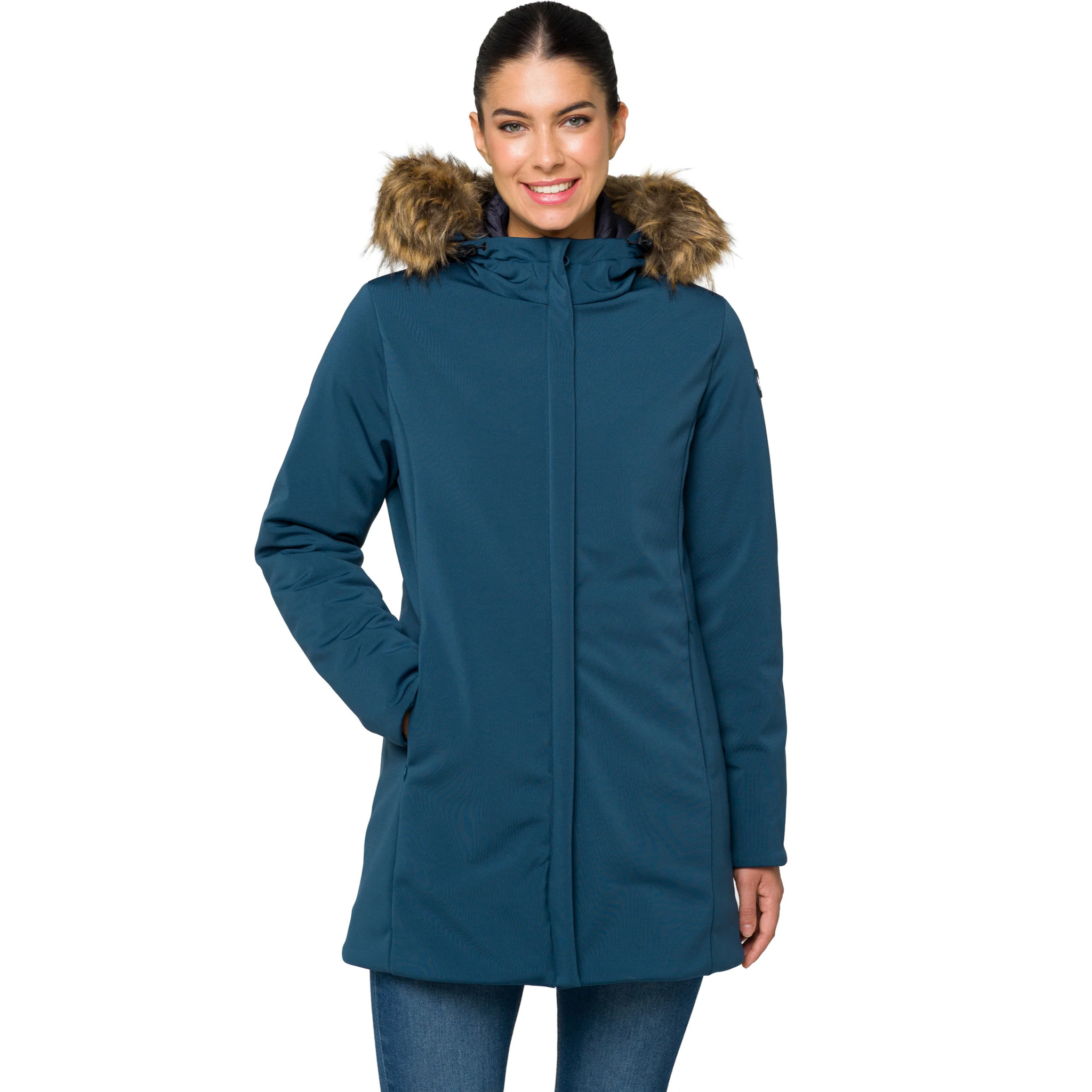 Parka DAHLIA imbottito impermeabile blu chiaro