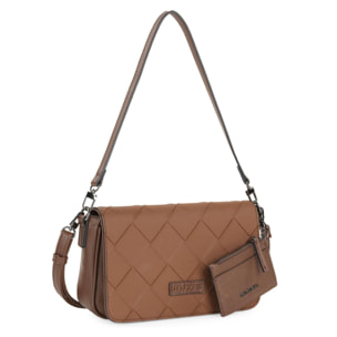 Bolso De Hombro Con Bandolera Adicional Lois Edziza Marron