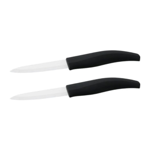 Lot de 2 couteaux de cuisine avec lame en céramique de 7,5 cm Nirosta Céramique