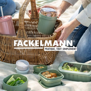 Lot de 4 Boîtes à Snacks Pliables en Silicone Vert Fackelmann Storage