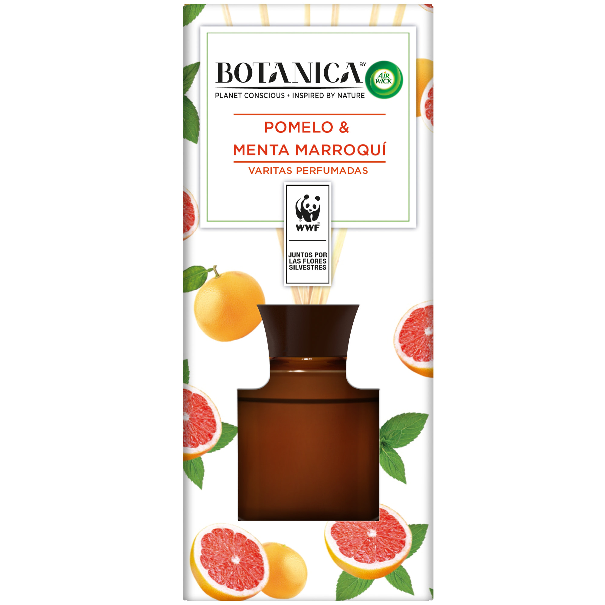 Botanica by Air Wick Varitas perfumadas, aroma Pomelo y Menta Marroquí - 80ml