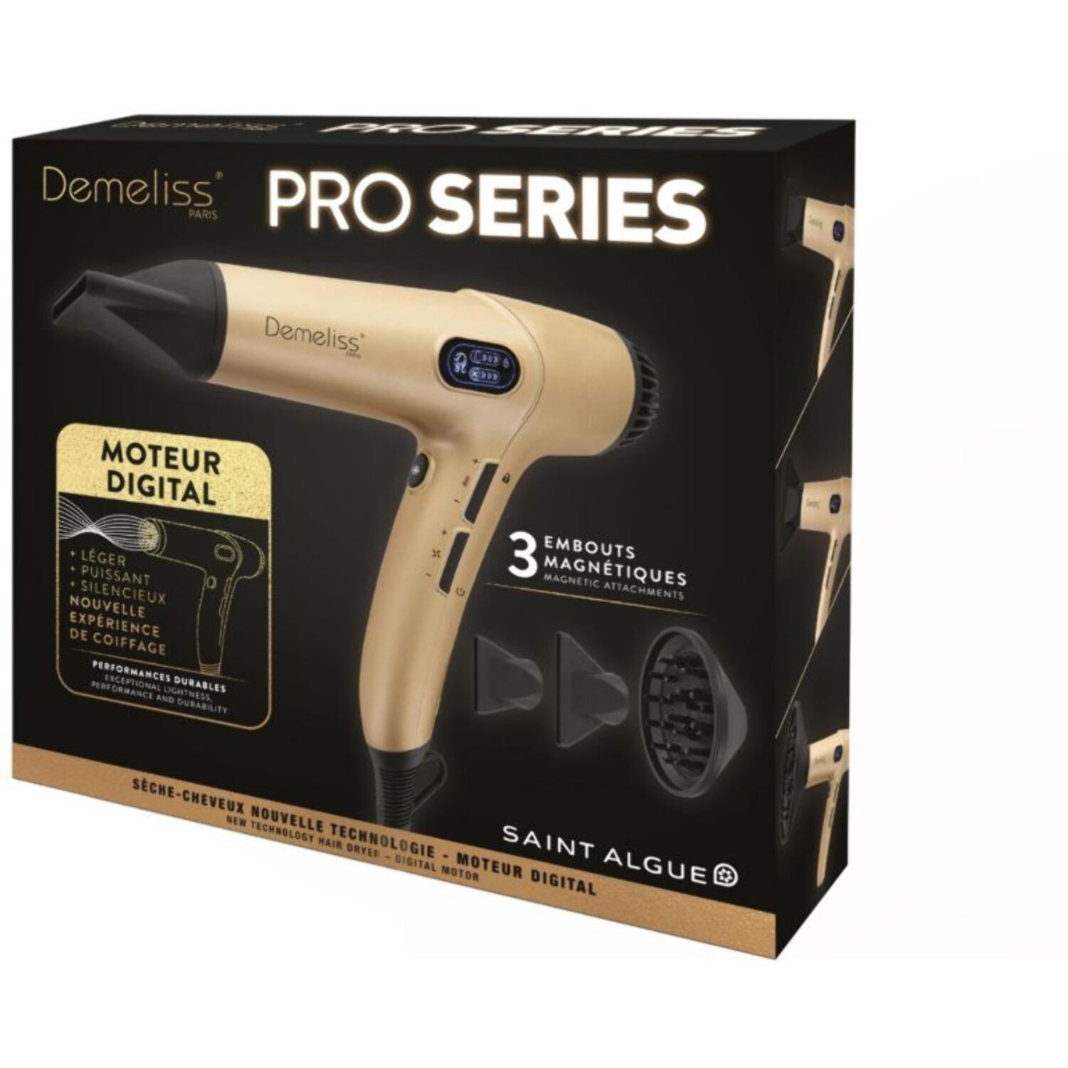 Sèche cheveux SAINT ALGUE Demeliss Pro Series BLDC