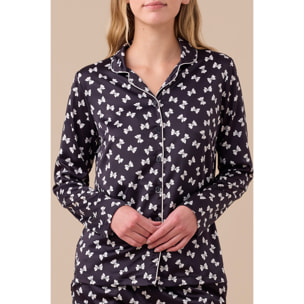Pigiama donna in raso articolo fiocco. Noidinotte