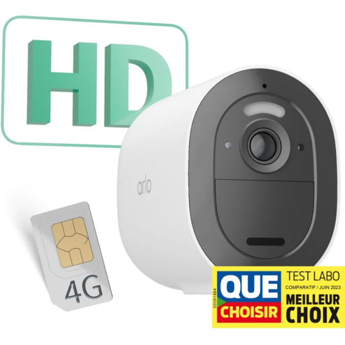 Caméra de surveillance ARLO extérieure Go 2 3G/4G SIM