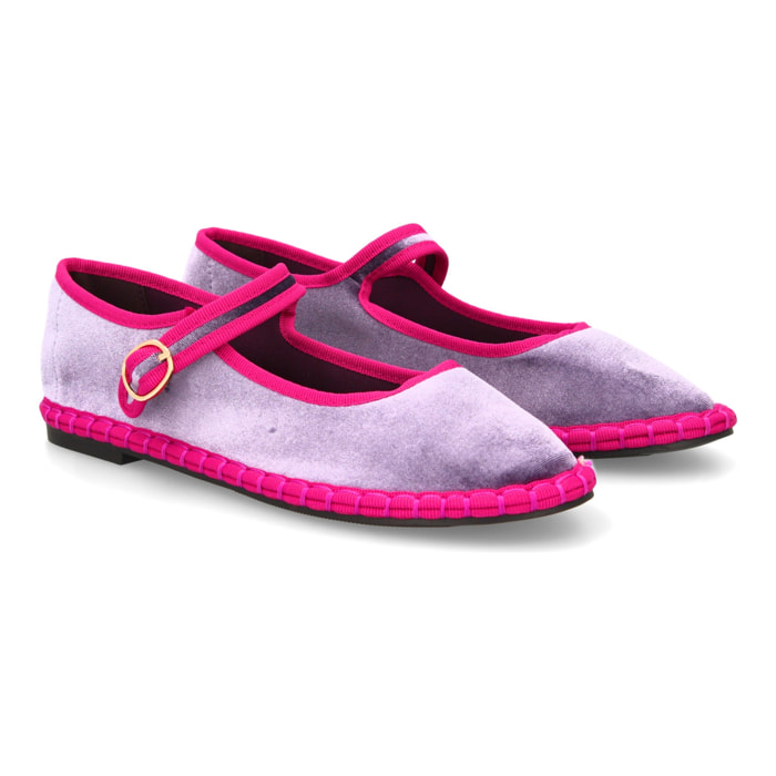 Bailarina con estampado liso para mujer.