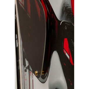 STAMPA C/LED SU TELA PSYCO -A- CM 60X3,5X90 (APPLICAZIONE 3D ACRILICO)