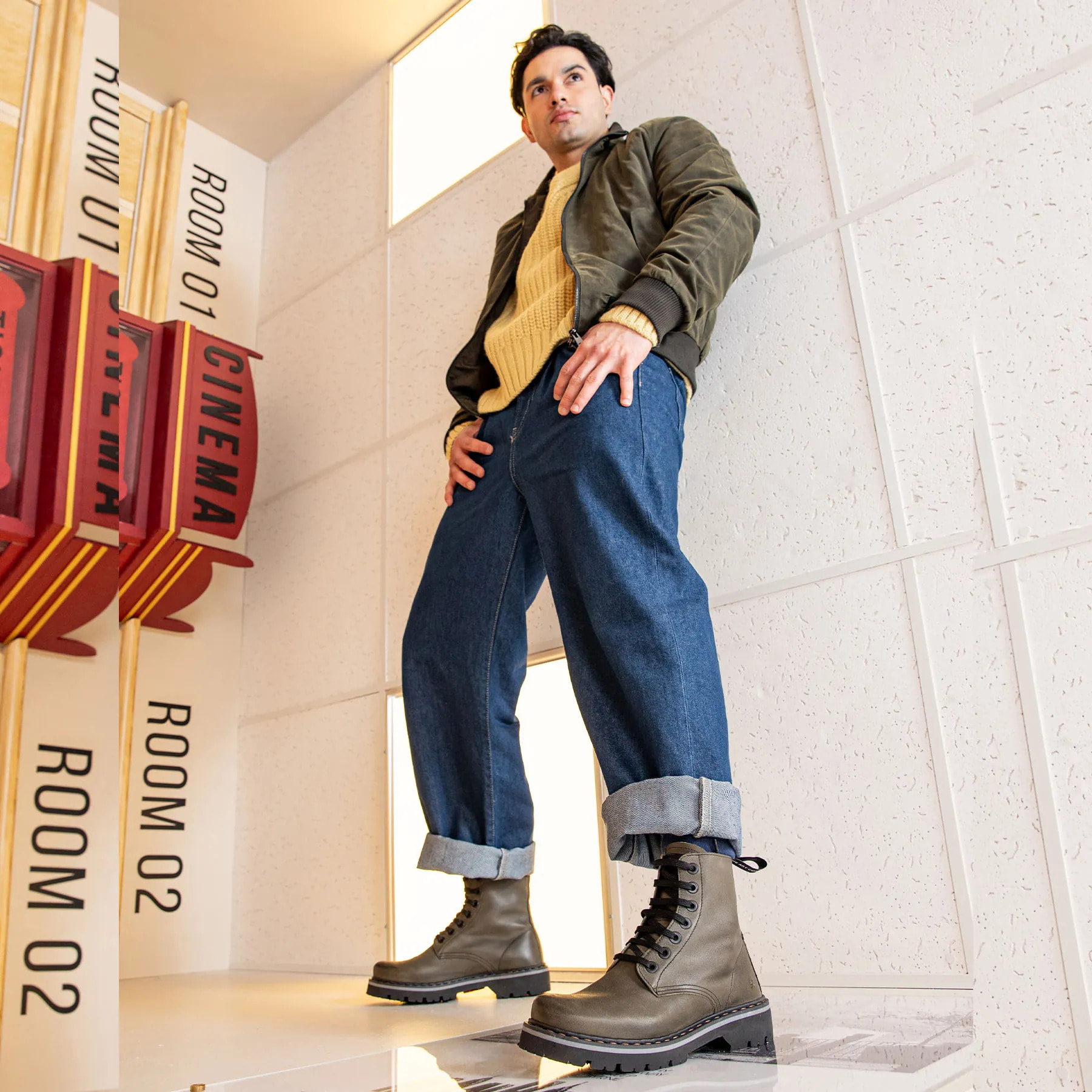 Botines 1166 ASPORT OFF WHITE / MARINA color Off white