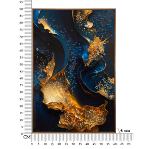 STAMPA SU TELA LACCATA C/CORNICE ANDROMEDA -B- CM 60X4X90