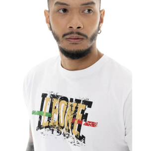 Camiseta de hombre de manga corta con estampado dorado "Authentic Gold"