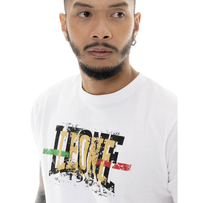 Camiseta de hombre de manga corta con estampado dorado "Authentic Gold"