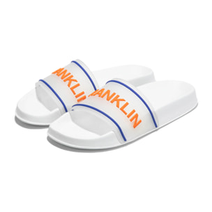Chanclas Hombre Pala Venice Blanco / Naranja D.Franklin