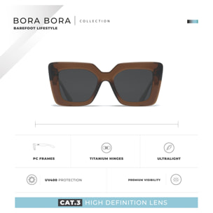 Gafas de Sol Bora Bora Rojo Hanukeii para hombre y mujer