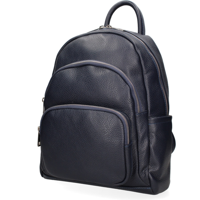 Zaino da donna Made in Italy - Modello Valoria Pro - 100% pelle - 26.0 x 31.0 x 11.0 cm