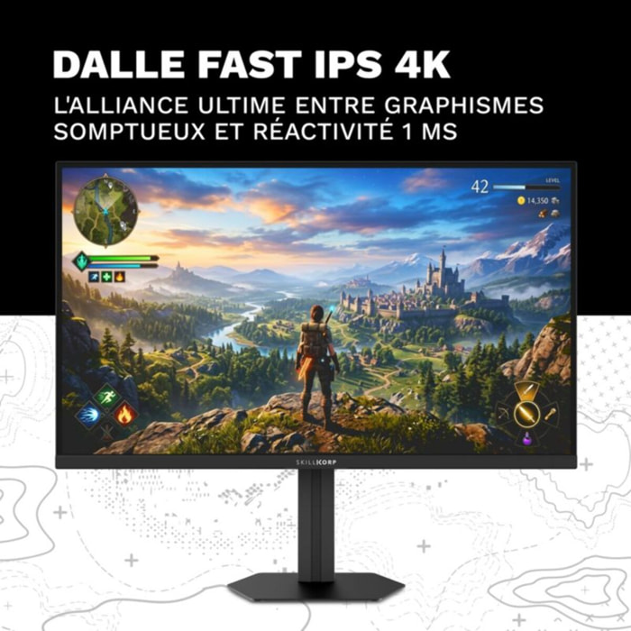 Ecran PC Gamer SKILLKORP M27 27" Fast IPS 4K 320 Hz HDR HDMI 2.1