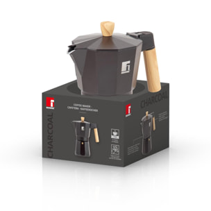 cafetera para 6 tazas en aluminio 17x10x20,5cm