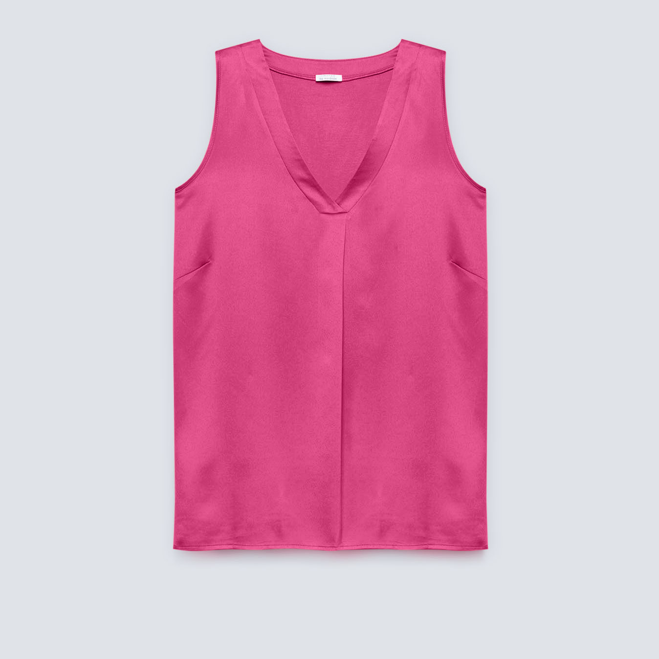 Fiorella Rubino - Top con pliegue delantero - Fuchsia