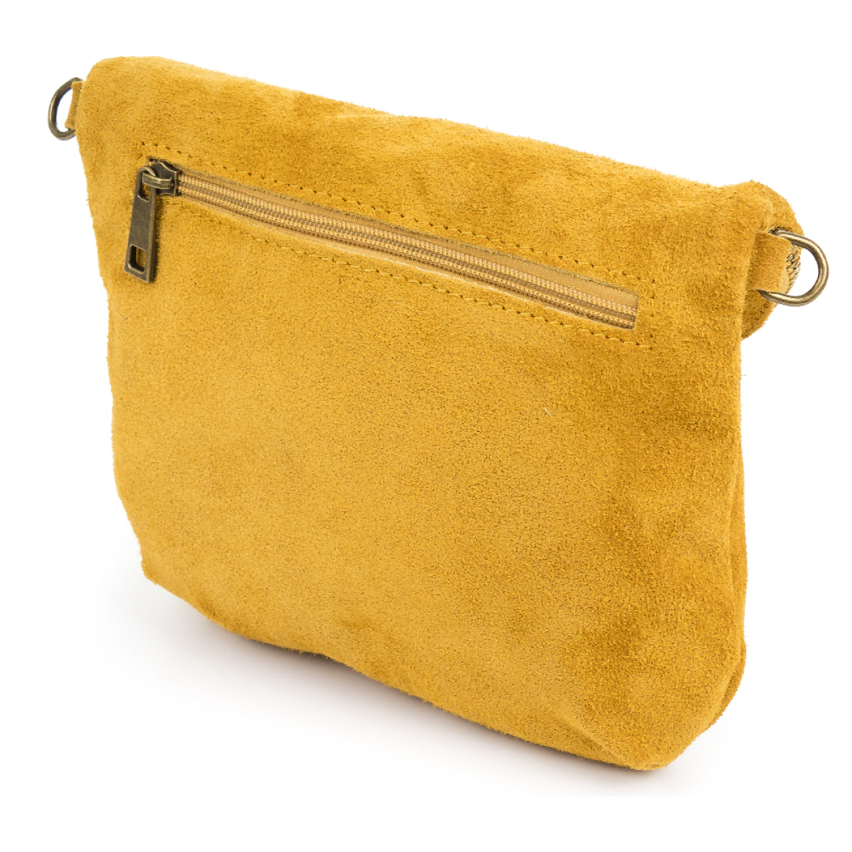 Cenerente Bolso bandolera Mujer.Piel auténtica Gamuza