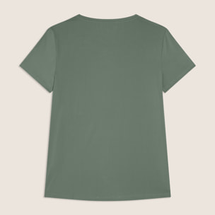 T-shirt regular in tessuto tecnico leggero