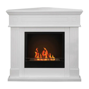 Ford - Camino a bioetanolo angolare da terra 110x63xH102 cm, colore bianco