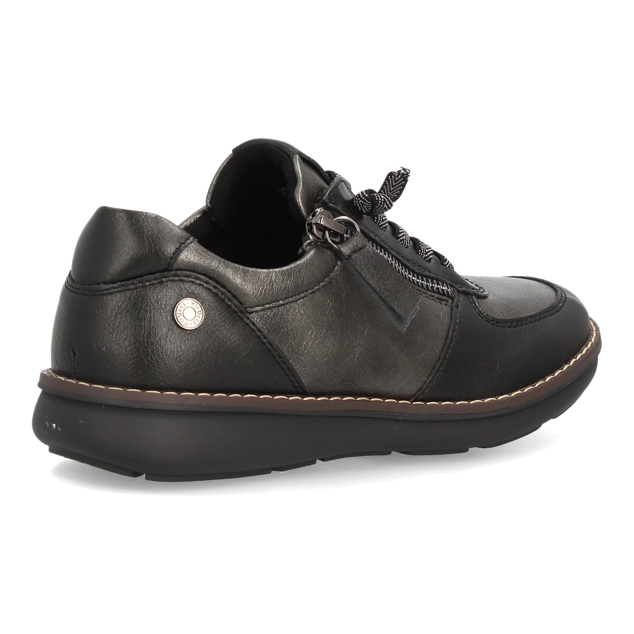 Zapatos casual mujer con cremallera lateral