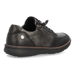 Zapatos casual mujer con cremallera lateral