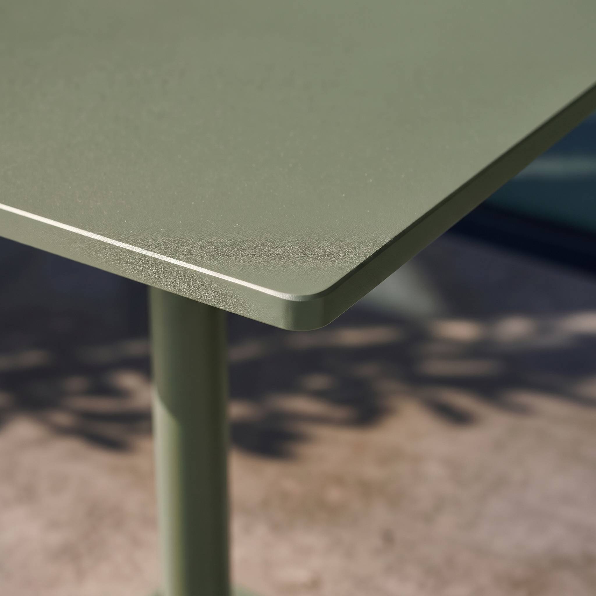 Table de jardin bistrot carré acier 2 places 70 cm intérieur/extérieur  OREA