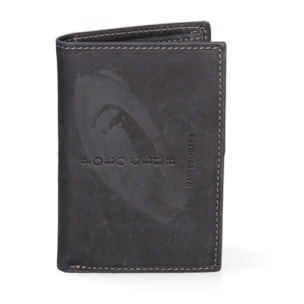 Portafoglio uomo in vera pelle - Modello False - Sfoderato - 12.0 x 9.5 x 2.0 cm